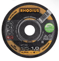 RHODIUS Zirconia Alumina Thin Cutting Wheel (for Cutting Stainless Steel) – 125 x 1.0 x 22.23 mm