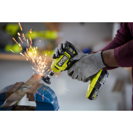 RYOBI 18V ONE+ HP Brushless Cordless Compact 1/4 in. Right Angle Die Grinder (Tool-Only)