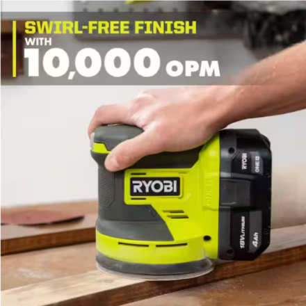RYOBI 18V ONE+ Lithium-Ion Cordless 5-inch Random Orbit Sander (Tool-Only)