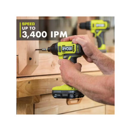RYOBI 18V ONE+ Lithium-Ion Cordless 1/4-inch Impact Driver (Tool-Only)