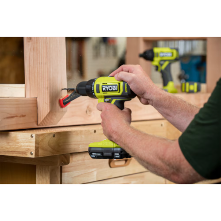 RYOBI 18V ONE+ Cordless 1/2 in. Drill/Driver Kit with (1) 1.5 Ah Battery and Charger