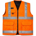 Heavy-Duty High-Visibility Safety Vest – Reflective Construction Work Vest