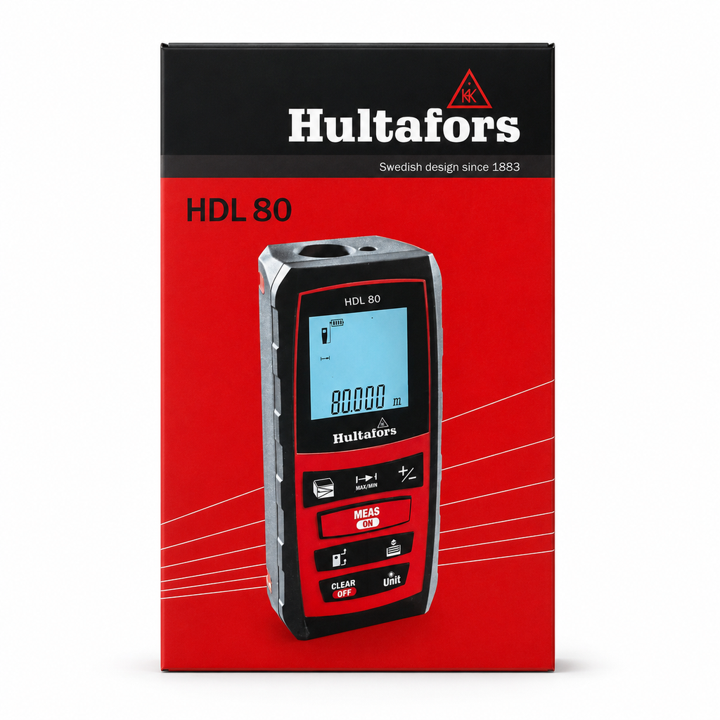 Hultafors HDL 80 Laser Distance Meter (80m) 1 pcs