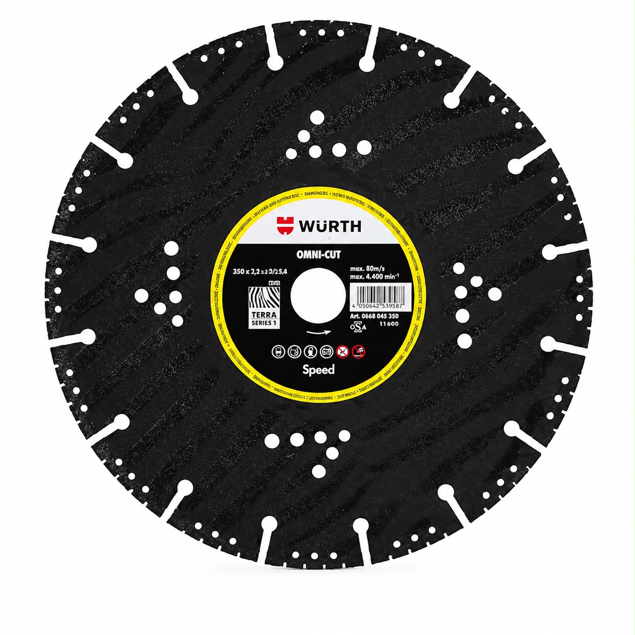 Professional Wet Tile Diamond Cutting Blade 350 × 2.2 × 30/25.4 mm 2 pcs