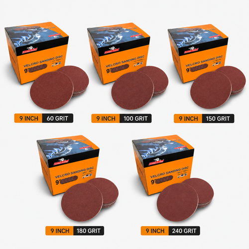 Gator Flex - AFT Aluminum Oxide Velcro Sanding Disc – 9 inch - 60 Grit