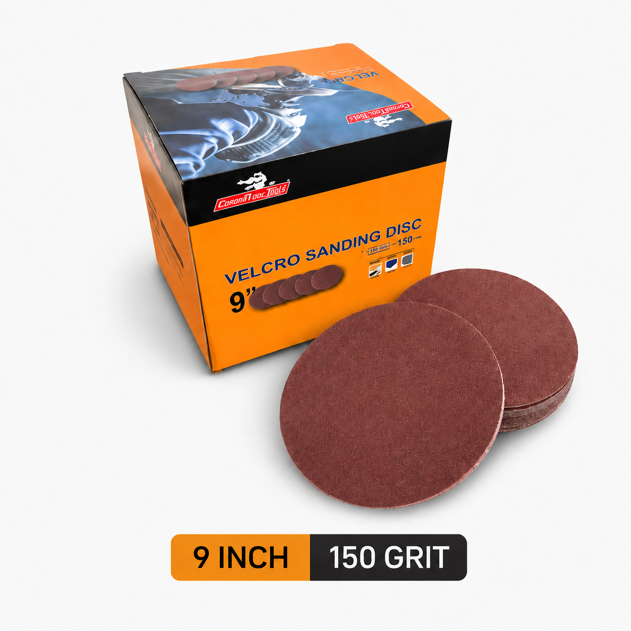 Gator Flex - AFT Aluminum Oxide Velcro Sanding Disc – 9 inch - 180 Grit