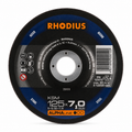 RHODIUS Aluminum Oxide Grinding Disc – 125 x 7 x 22.23 mm