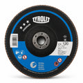 TYROLIT Aluminum Oxide Flap Disc – 180 mm (7") x 22.2 mm - 120 Grit